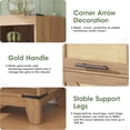 thumbnail image 5 of Vabches 70" Tall Bathroom Storage Cabinet, 6-Tier Rattan Bathroom Storage Cabinet with Adjustable Shelf & Drawer for Kitchen, Living Room, 5 of 7