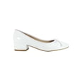 thumbnail image 2 of ZAPATILLA DE VESTIR Y FISTA DE DAMA CHAROL BLANCO MARCA LEON EL02, 2 of 4