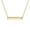 Green, variant on Womens Inspirational Flat Bar Name Pendant Necklace 14K Gold Plated with Birthstone