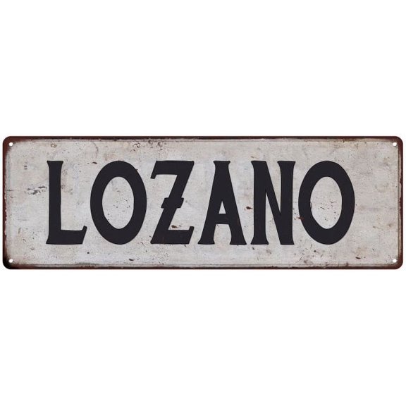LOZANO Vintage Look Gift Rustic Chic Metal Sign 6x18 206180036547