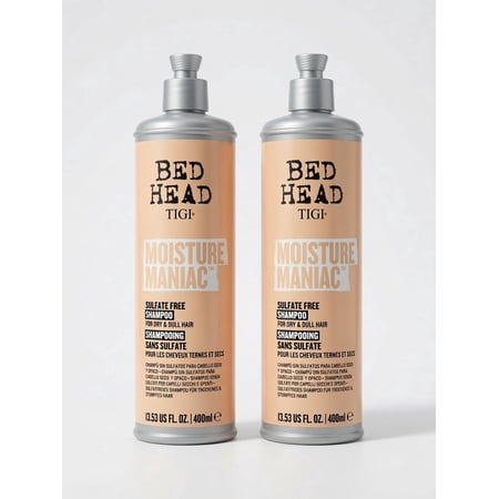 Bed Head Moisture Maniac Shampoo Sulfate-Free Hair Cleanser Tropic Bliss - 13.53 FL. OZ. - 2 Pack