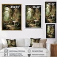 thumbnail image 4 of Designart "Natur retrait at home in Bathroom I" Bathroom Floater Framed Wall Decor, 4 of 7