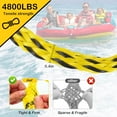 thumbnail image 4 of Y-U-O-U-Y Watersports Heavy Duty Tow Harness with D Rings,Boat Tow Harness for Towing Towable Tube, Water Ski, Wakeboard, Yellow, 4 of 7