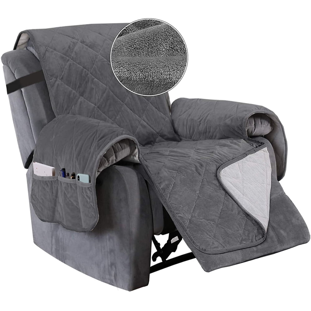 Recliner Cover Velvet Recliner Chair Cover, Pet Cover for Recliner with
