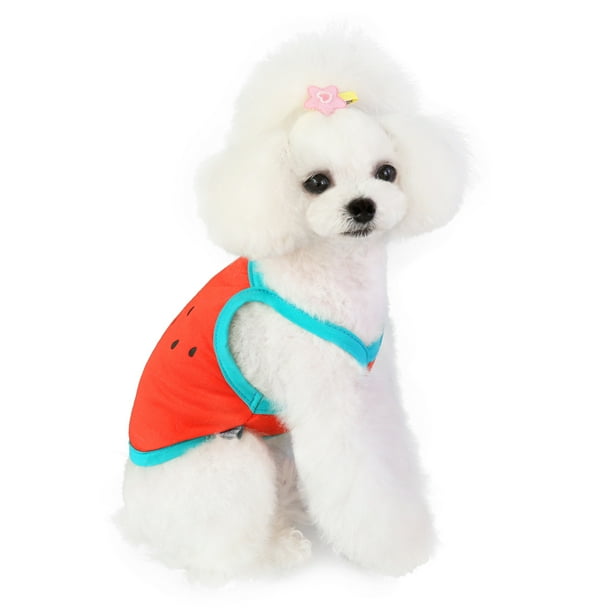 Ropa De Moda Para Perros Chaleco Con Estampado De Frutas Primavera