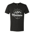 thumbnail image 2 of Matthew 17:20 He Moves Mountains | Mens Christian Premium Tri Blend T-Shirt, Vintage Black, Medium, 2 of 3