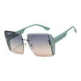 thumbnail image 1 of Gafas de sol para mujer, gafas de sol de gran tamaño, gafas de conducción de marco ligero, gafas de sol cuadradas sin montura para compras en la playa marco verde Sunnimix gafas de sol de mujer, 1 of 8