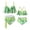 Green, variant on KYAIGUO Mommy and Me Family Matching Swimsuits Mother and Daughter Swimwear Halter Bikini Set Women High Waist Bathing Suit