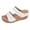 A-White42, variant on Women's Slippers Open Toe Two-Strap Slide Pu Platform Wedge Sandals Casual Summer Outdoor Beach Footwear
