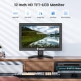thumbnail image 2 of Monitor Eyoyo 12" 1366x768 HDMI VGA BNC AV 16:9, 2 of 7