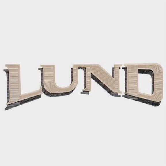 Lund Boat Iron-On Emblem Applique 1988346 | Beige Black