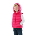 thumbnail image 3 of SonxaHe Little Boy Puffer Vest with Hood Winter Warm Sleeveless Zip Jacket Quilted Lightweight Insulated Coat Red,Sized 5-6, 3 of 6