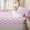 Blush White, variant on Homewish Pink Gingham Plaid Zipper Twin Comforter Sets with Fitted Sheet and 2 Pillowcases,White Grid Zipper Bedding Set For Girls,Polkadot Reversible,4 Pieces