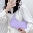 thumbnail image 4 of Pure Color Underarm Hobos Bag Casual Ladies Zipper Mini Monedero Bolso con asa superior, 4 of 6