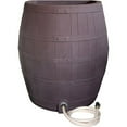 thumbnail image 3 of Rescue 50-Gallon Whiskey Rain Barrel – Includes Planter, Rain Water Diverter, Outlet Hose – Flatback Design – Brown, 3 of 7