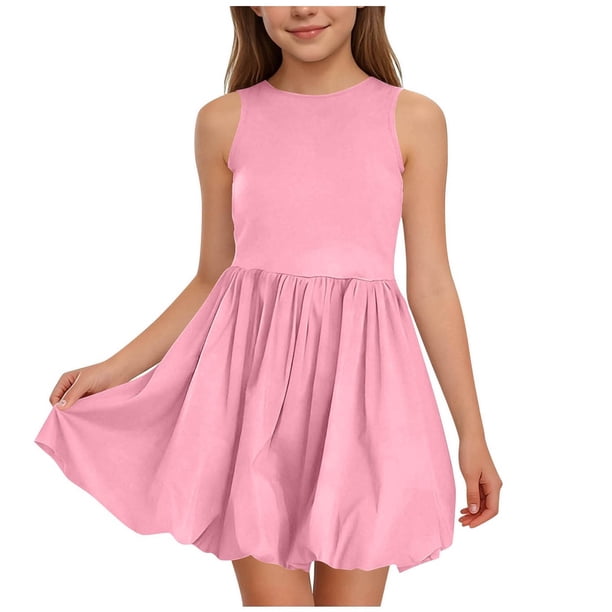 Vestido de Manga Larga una Línea para las Mujeres Elástico Twirly Patinador Escuela Vestido de Recital para la Niña Vestido de Manga Larga