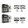 thumbnail image 1 of TEC Front Rear Ceramic Brake Pads Kit for Car Ford E-350 Super Duty E-250 Econoline Club Wagon KTC-100358, 1 of 10