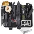thumbnail image 1 of ABPIR Kits de supervivencia, regalos para Navidad, hombres, papá, marido, él, equipo de supervivencia 13 en 1 y herramientas tácticas para acampar, senderismo, caza, aventuras al aire libre, idea geni, 1 of 5
