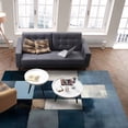 thumbnail image 3 of Area Rugs Indoor Non-Slip Rectangle Rug 2x3 Ft Abstract Color Block Grey Blue Brown Oil Painting Style Rug Rubber Backing Floor Mats Non Shedding Home Decor Carpet for Entryway Living Room, 3 of 8