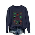 thumbnail image 5 of Karight Ugly Christmas Sweaters for Women Ball Print Knitted Long Sleeve Tops Crew Neck Holiday Cute Funny Pullovers, 5 of 9