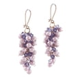 thumbnail image 1 of Aretes con Cristal Preciosa en Aleación con Oro 18k Jands Jands Joyeria y Moda  JA-216-A01-MOR, 1 of 2
