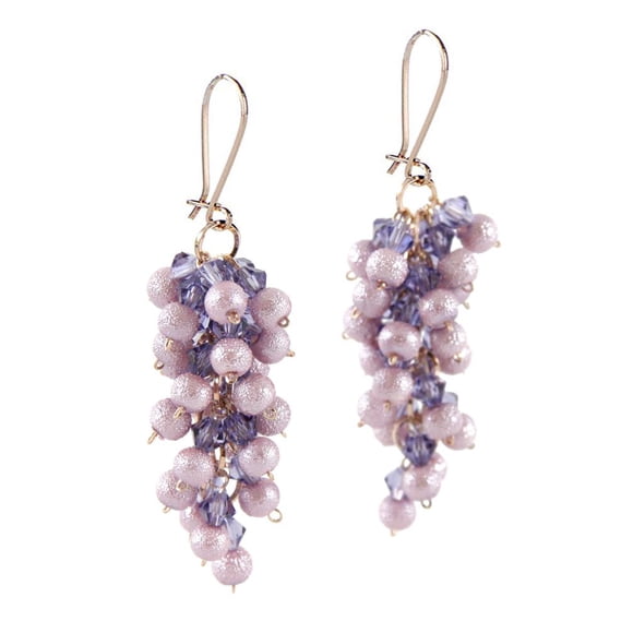 Aretes con Cristal Preciosa en Aleación con Oro 18k Jands Jands Joyeria y Moda JA-216-A01-MOR