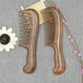 thumbnail image 5 of Sandalwood Wide Tooth Comb Curly Hair Portable Coarse Tooth Wooden Comb Hair Massage Tool Coarse, 5 of 5