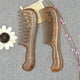 thumbnail image 5 of Sandalwood Wide Tooth Comb Curly Hair Portable Coarse Tooth Wooden Comb Hair Massage Tool Coarse, 5 of 5