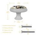 thumbnail image 5 of PhooArto Cow and Wood Board Sunflower 4 PCS Crystal Glass Cabinet Knobs, Drawer Kitchen Cabinets Dresser Cupboard Wardrobe Pulls Handle - Glowing in the Dark, 5 of 7