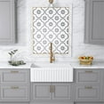thumbnail image 2 of Pemberly Row White Ceramic 30" Single Bowl Farmhouse Apron Kitchen Sink, 2 of 10