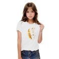 thumbnail image 2 of Yanlir Blouses Décontractées pour Enfants T-shirt Imprimé Mignon Été Garçons Filles T-shirt Mode Col Rond Imprimé Manches Courtes Hauts 3-10 Ans (Blanc, 4 Ans), 2 of 6
