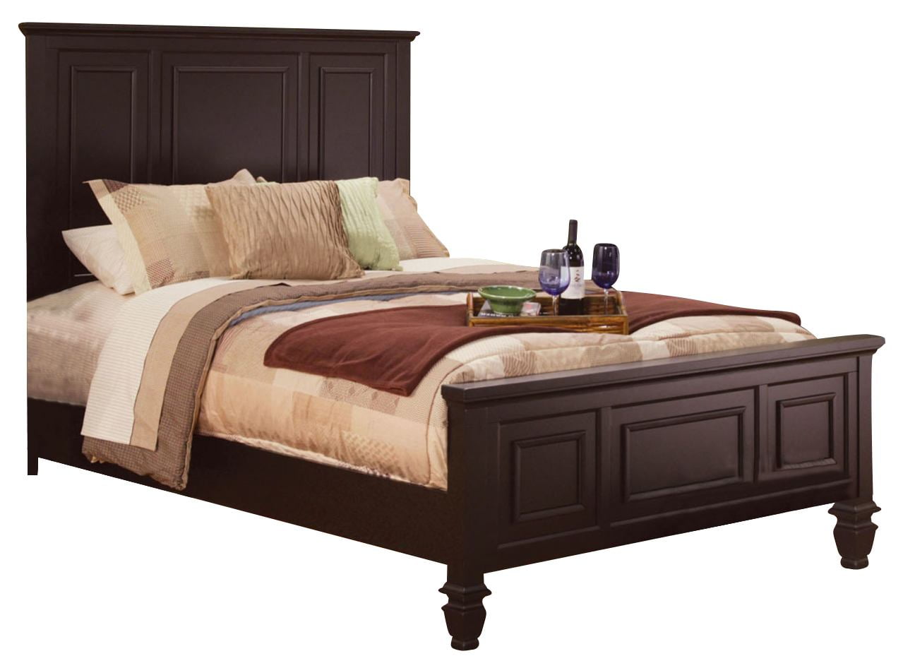 Coaster Sandy Beach Queen High Headboard Bed CappuccinoFinish