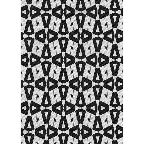 Ahgly Company Indoor Rectangle Patterned Gray Novelty Area Rugs, 3' x 5'