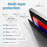VINTEZ 24 Inch 16:9 Privacy Screen for Computer Monitor and Laptop - Anti Glare Protector Film Blue Light Filter Eye Protection - Computer Screen Privacy Shield,