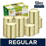 Ball, Kerr, Mason Jar Canning Lids Regular Mouth - |50 PCS, Gold| Lids Only