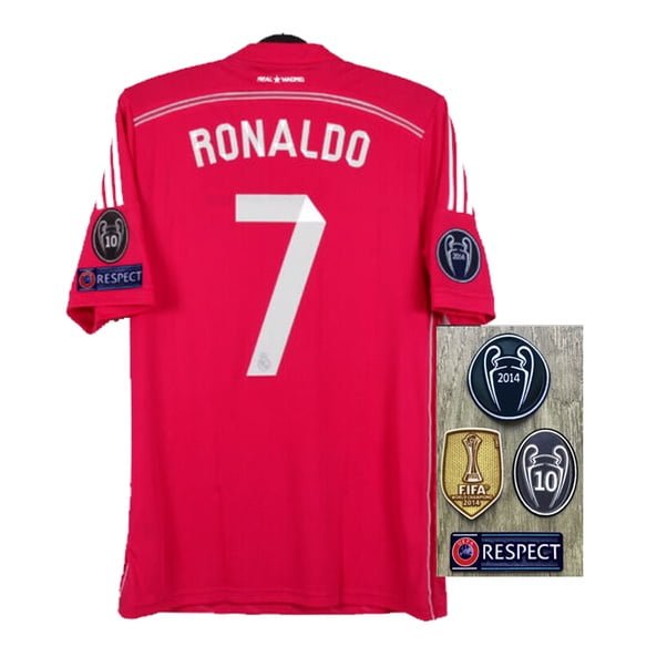 2014 2015 Camiseta De Visitante Real Madrid Retro Jersey Fútbol 14/15 BALE 11 RONALDO 7 MODRIC 19