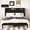Black, variant on Frostbloom Velvet Upholstered King Platform Bed Frame with Storage Headboard Shelf, USB & Type-C Charging Ports, Black