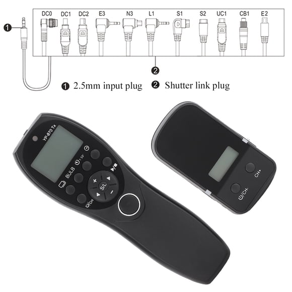 Control YouPro YP-870TX Wireless Timing Shutter Remote Control with LCD Display Screen for Camera