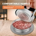 thumbnail image 4 of Hamburger Press Patty Maker 5.5 Inch Round Burger Press Adjustable Thickness Hamburger Mold Press Rustproof Burger Shaper Mold with Wooden Handle Reusable Meat Patty Maker for Home, 4 of 9