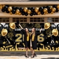 thumbnail image 3 of Mocsicka Graduation Garage Door Banner Extra Large Class of 2026 Backdrop Congrats Grad Garage Door Cover Party Decorations Photo Booth Props, 3 of 8