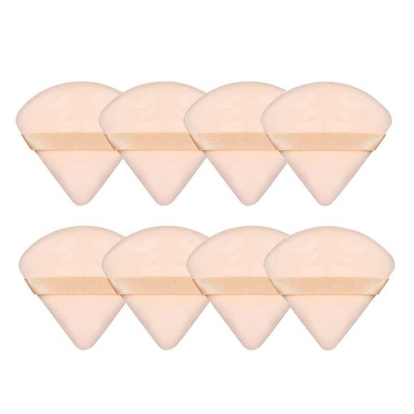 Esponja triangular para polvo facial, esponja de maquillaje triangular suave, base cosmética de terciopelo, esponja para licuadora, herramientas de maquillaje de belleza, 8 piezas