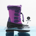 thumbnail image 2 of BURUDANI Kids Boys Girls Winter Snow Boots Insulated Outdoor Snow Boots Soft Warm Shoes Boots, 2 of 6