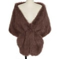 thumbnail image 5 of Lovzfmll Faux Fur Shawl Scarf for Women, Ultra-Soft Plush Warm Winter Shrug, Elegant Cloak Cape for Bridal Wedding Party Gift, 5 of 6