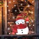 thumbnail image 2 of Fiudx Artículos en oferta con ofertas flash Muñeco de nieve navideño saludando con la mano, copo de nieve, decoración del hogar, pegatinas para puertas y ventanas, 2 of 5