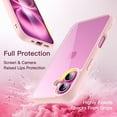 thumbnail image 4 of JETech Case for iPhone 16 Plus 6.7-Inch, Shockproof Phone Bumper Cover, Solid Color Matte TPU Frame, Anti-Scratch Clear Back (Pink), 4 of 6