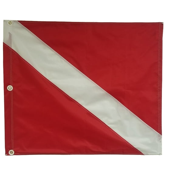 Nylon Dive Boat Flag, Slip on Style, 31x36