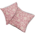 thumbnail image 7 of Pink Floral Pillow Covers 16x16 Set of 2 Brown Cream Vintage Flower Block Print Pattern Decorative Throw Pillowcases Outdoor Rustic Farmhouse Square Cushion Cases Decor for Home Couch Sofa Bed, 7 of 7