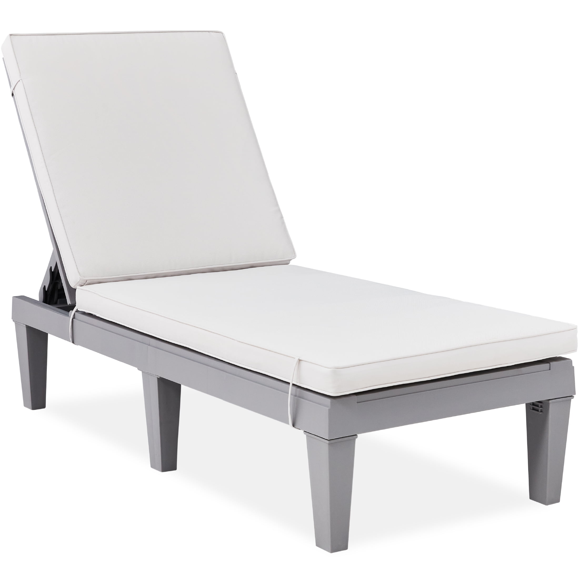 Best Choice Products Outdoor Lounge Chair, Resin Patio Chaise Lounger w