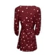 thumbnail image 5 of Vestido de fiesta informal con cuello redondo y estampado de punto ondulado de manga larga para mujer Fridja  nbo1316, 5 of 5