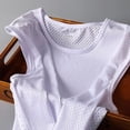 thumbnail image 2 of Men Ice Silk Tank Tops Underwear Male Bodyshaper Fitness Mesh Breathable top, 2 of 6